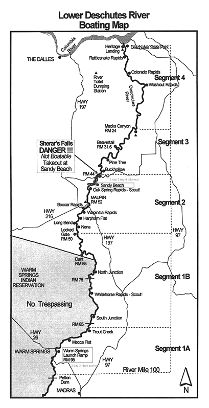 BLM Map Deschutes River Segment 1